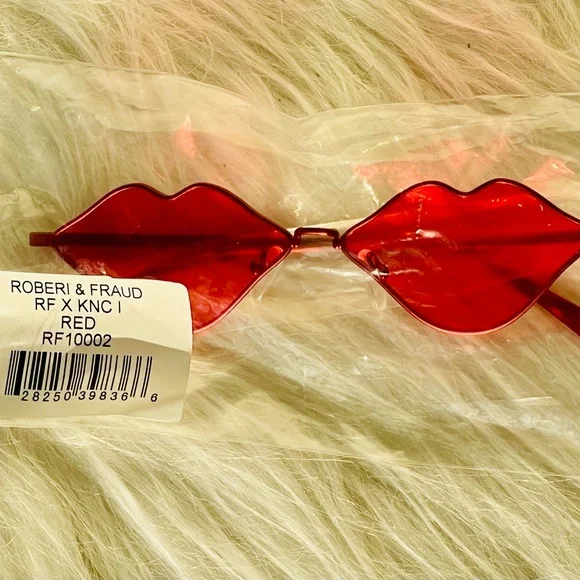 New! Roberi & Fraud RF x KNZ Luxury Eyewear | Sunglasses in HOT RED KISS Boston Red Sox Sunglasses - Knockaround.com main image 2